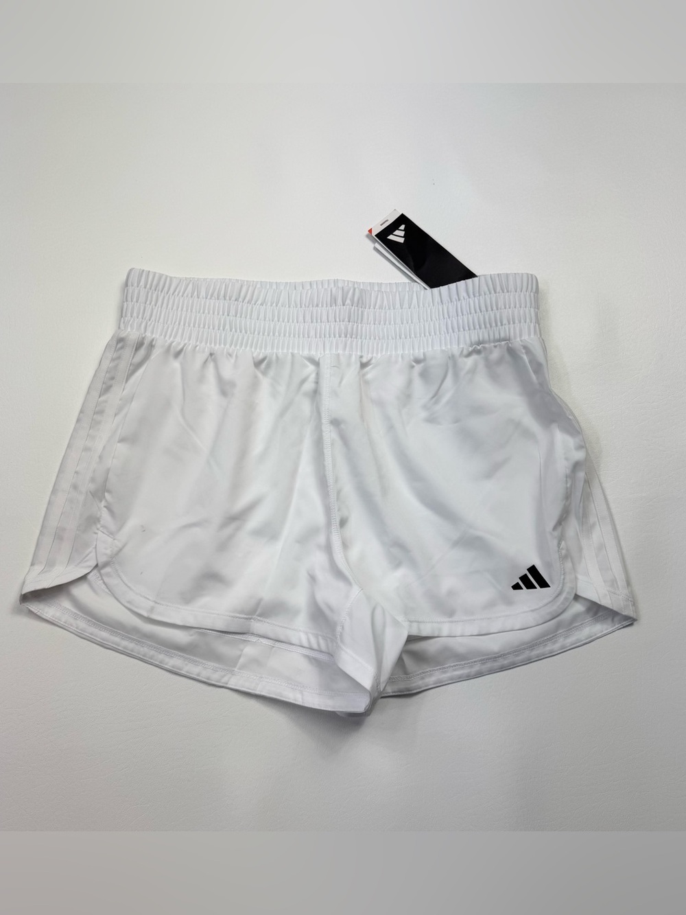 NEW! Women’s Adidas Pacer Woven High Athletic Shorts Size Large W/Tags